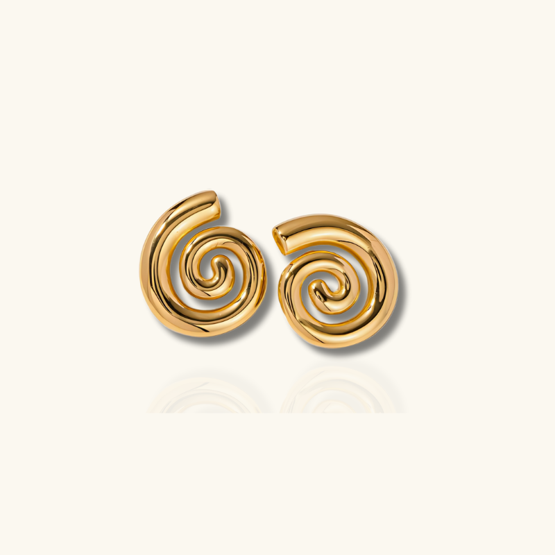 Stylish Elegant Spiral Earrings - Lily