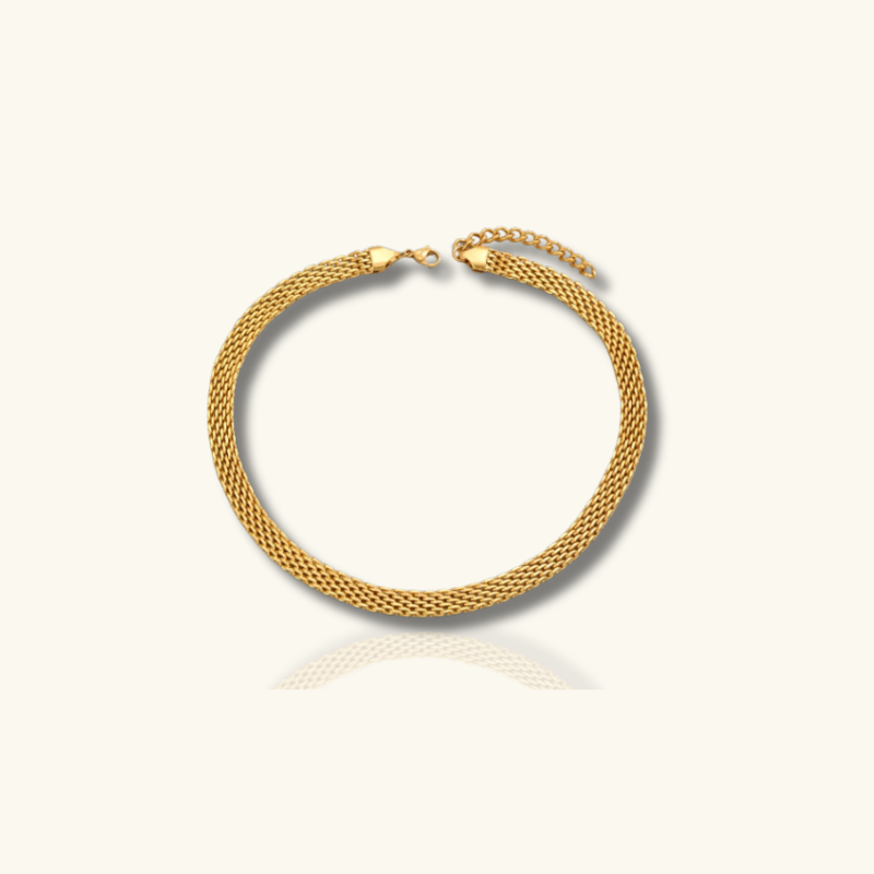 Luxury Chunky Mesh Chain Necklace - Kelsey