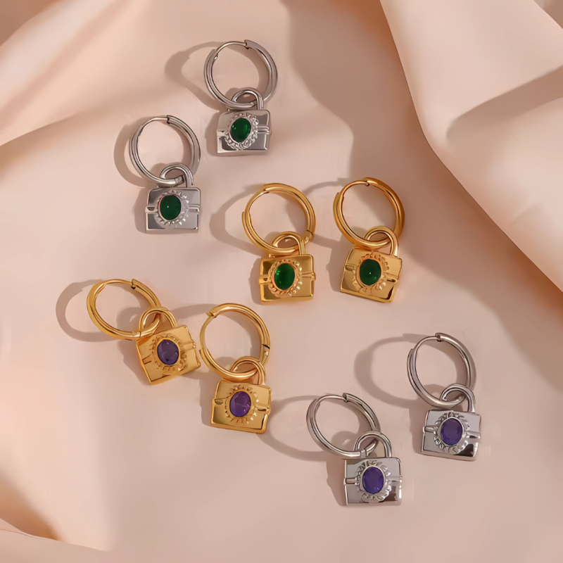 Elegant Gemstone Sotaureolus Earrings - Aubrielle