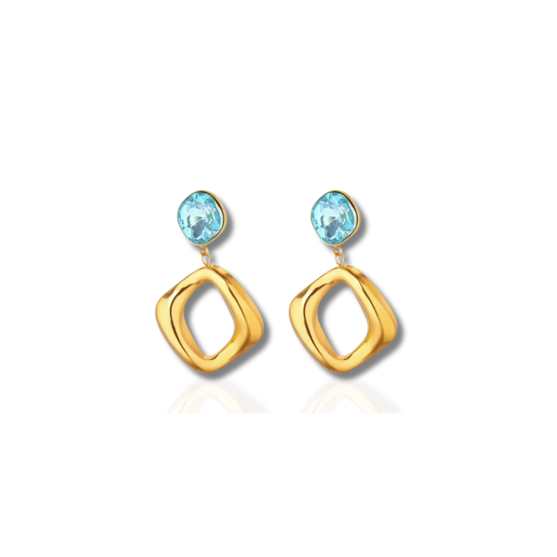 Elegant Irregular Zircon Earrings - Veronica