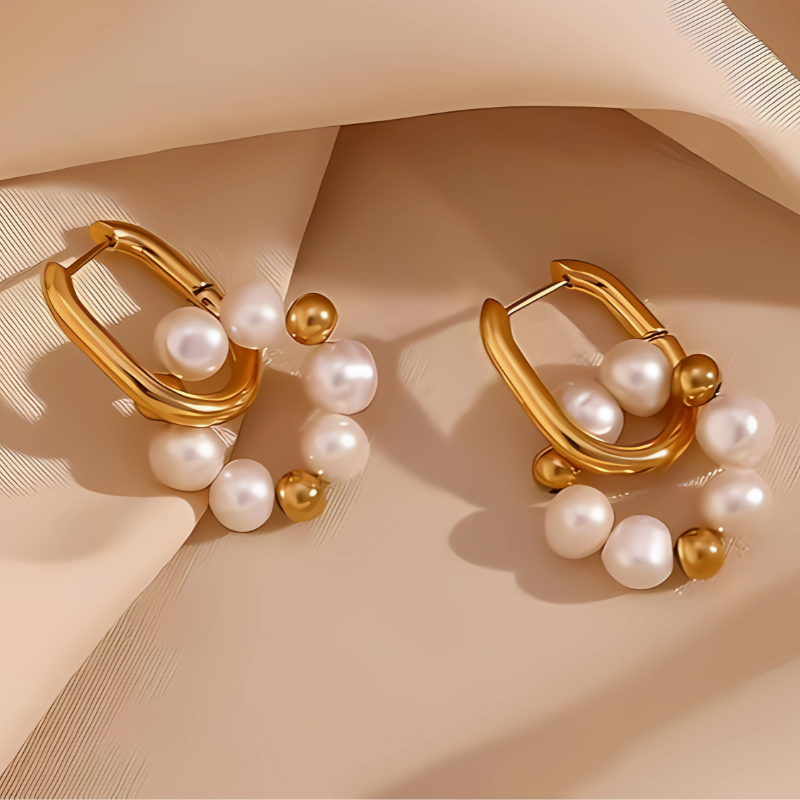 Stylish Pearl Bengelen Earrings - Lana for an Elegant Look
