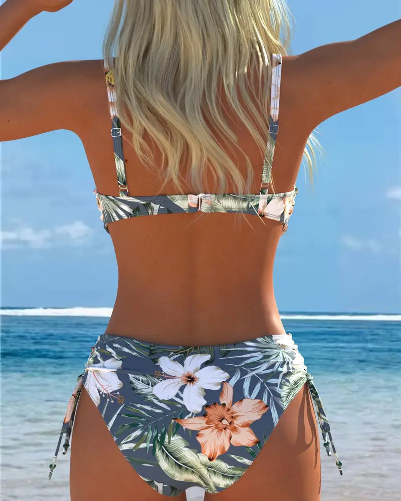 Two-Piece Bikini with Printed Pattern – Trendy