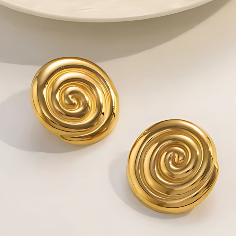 Stylish Spiral Earrings - Kiki for an Elegant Look