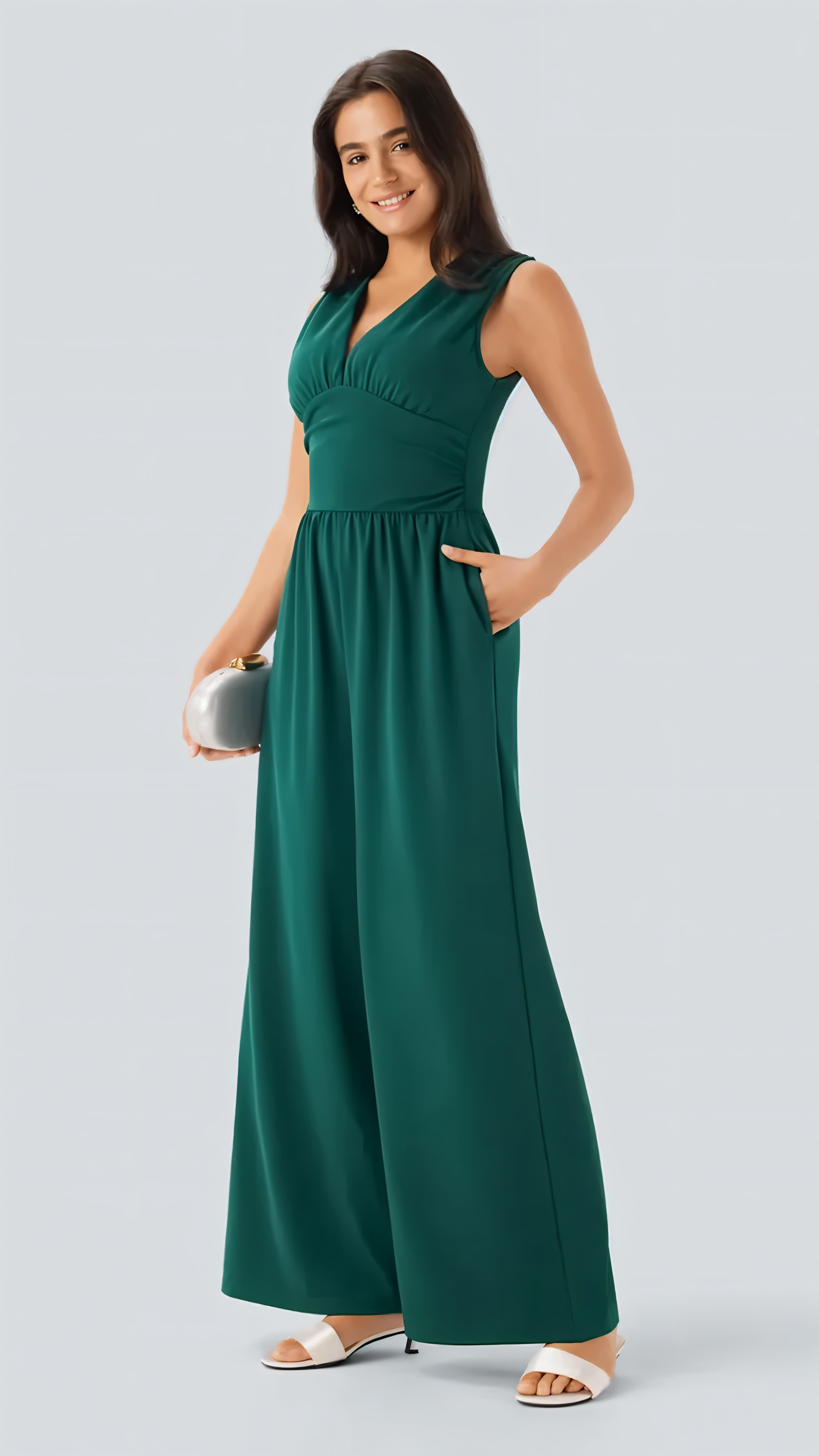 Emerald | Elegant Jumpsuit with V-Neck