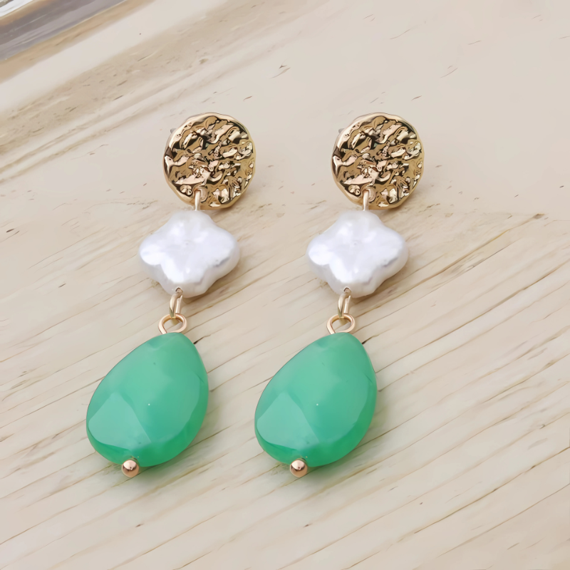 Stylish Pearl Drop Earrings for Men