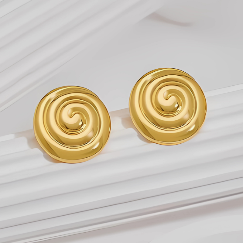Stylish Spiral Earrings - Kiki for an Elegant Look
