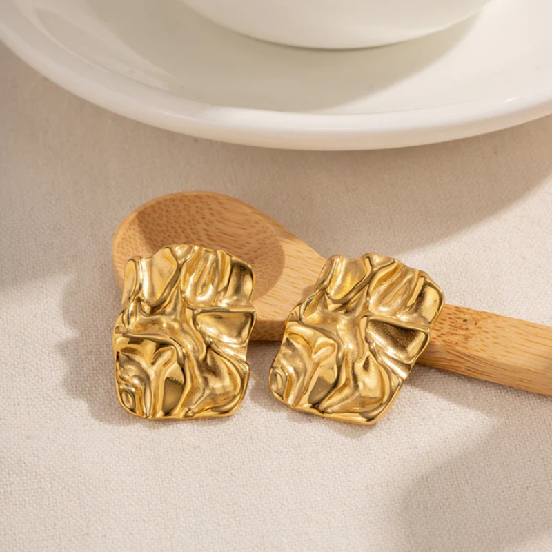 Structured Rectangular Earrings - Jammi