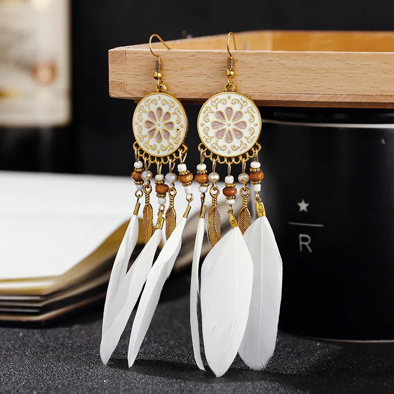 Cheryl Bohemian Dangling Earrings with Elegant Tassels for a Stylish Look