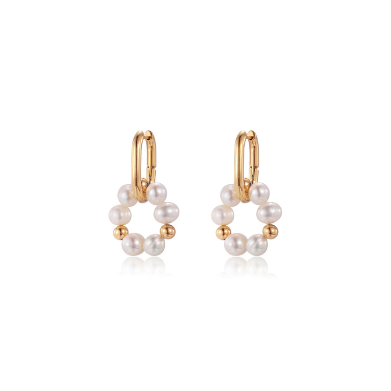 Stylish Pearl Bengelen Earrings - Lana for an Elegant Look