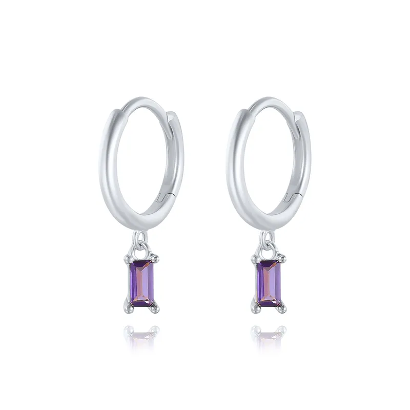 Chic and Elegant Square Earrings with Zirconia - Lauren