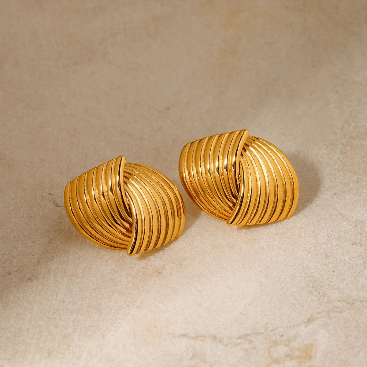 Shining Bronze Earrings