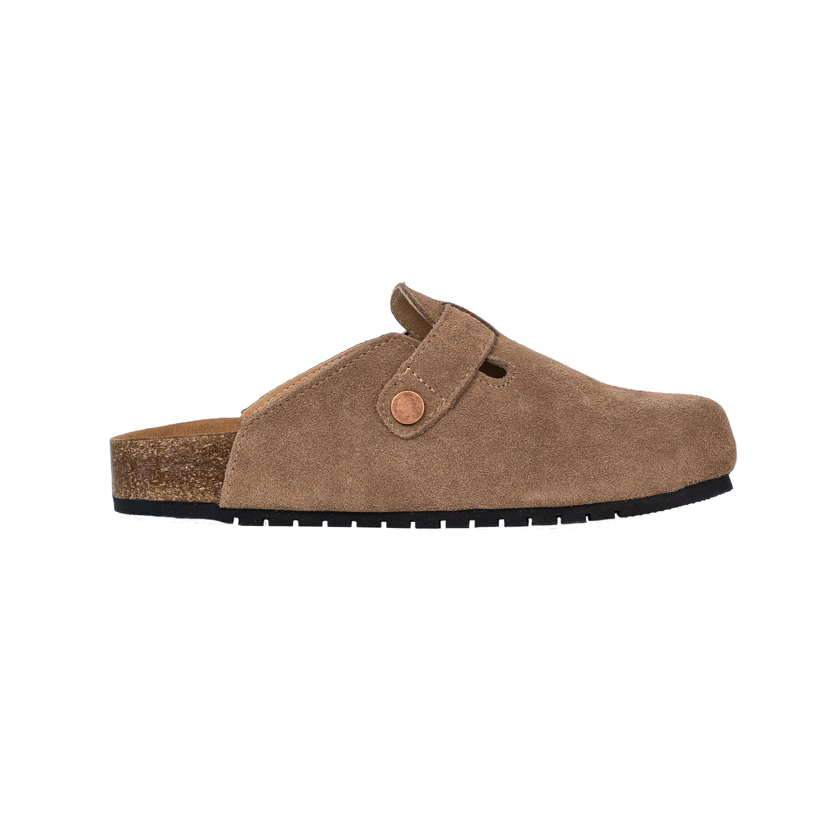 Evergreen Closed Round Toe Suede Clogs