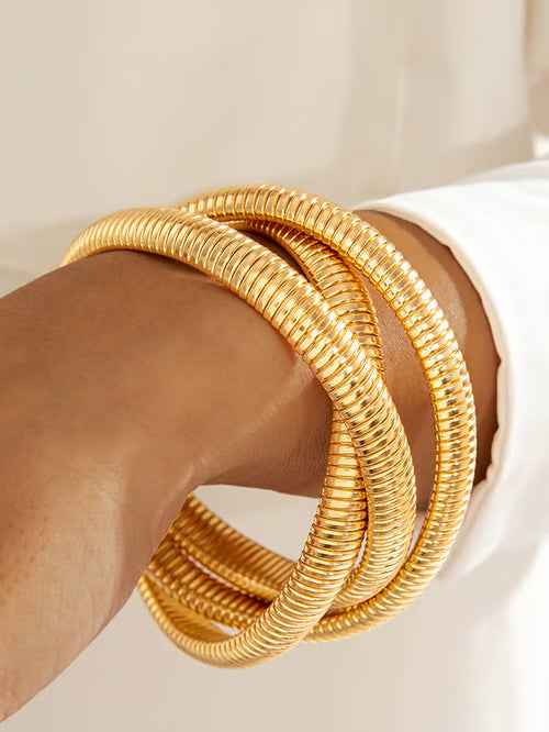 Geometric Open Bracelet