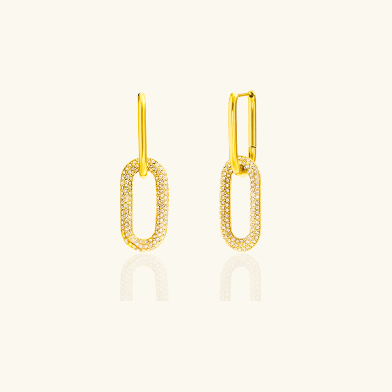 Elegant Square Earrings with Sleek Finish - Sisi