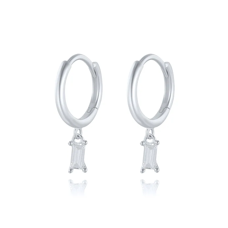 Chic and Elegant Square Earrings with Zirconia - Lauren