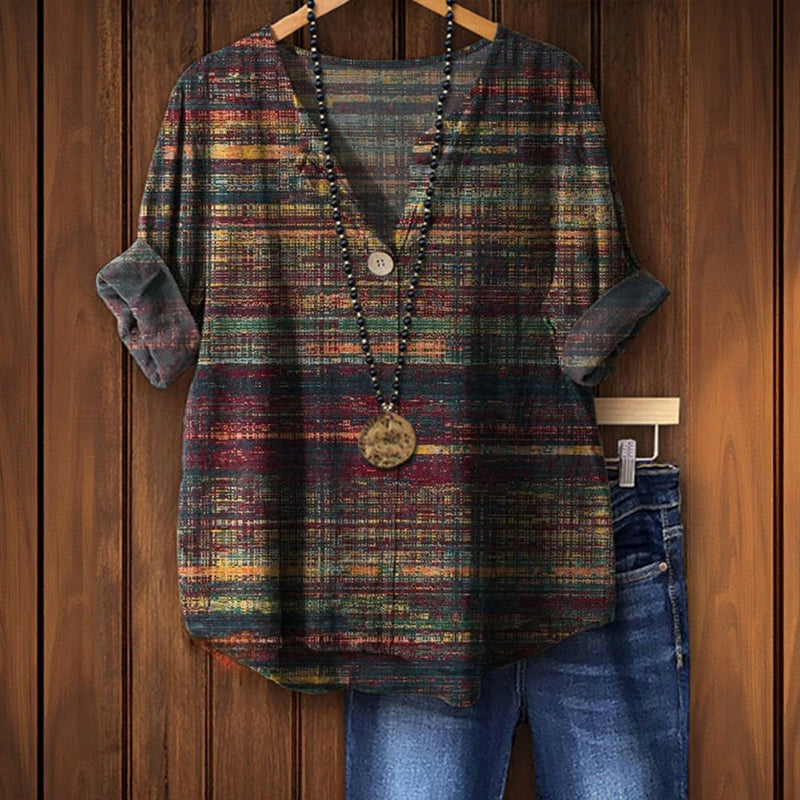 Casual V-Neck Everyday Blouse