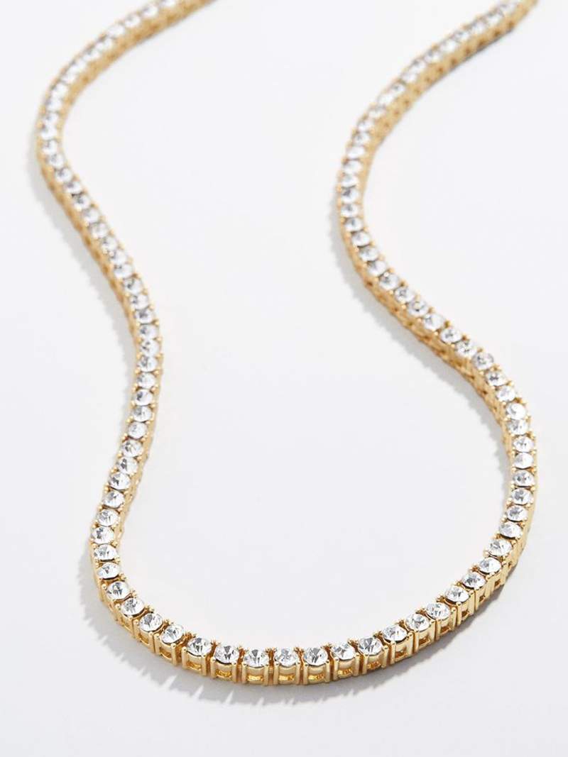 Choker in tennis style, fashionable and elegant, add a seductive charm to your outfit
