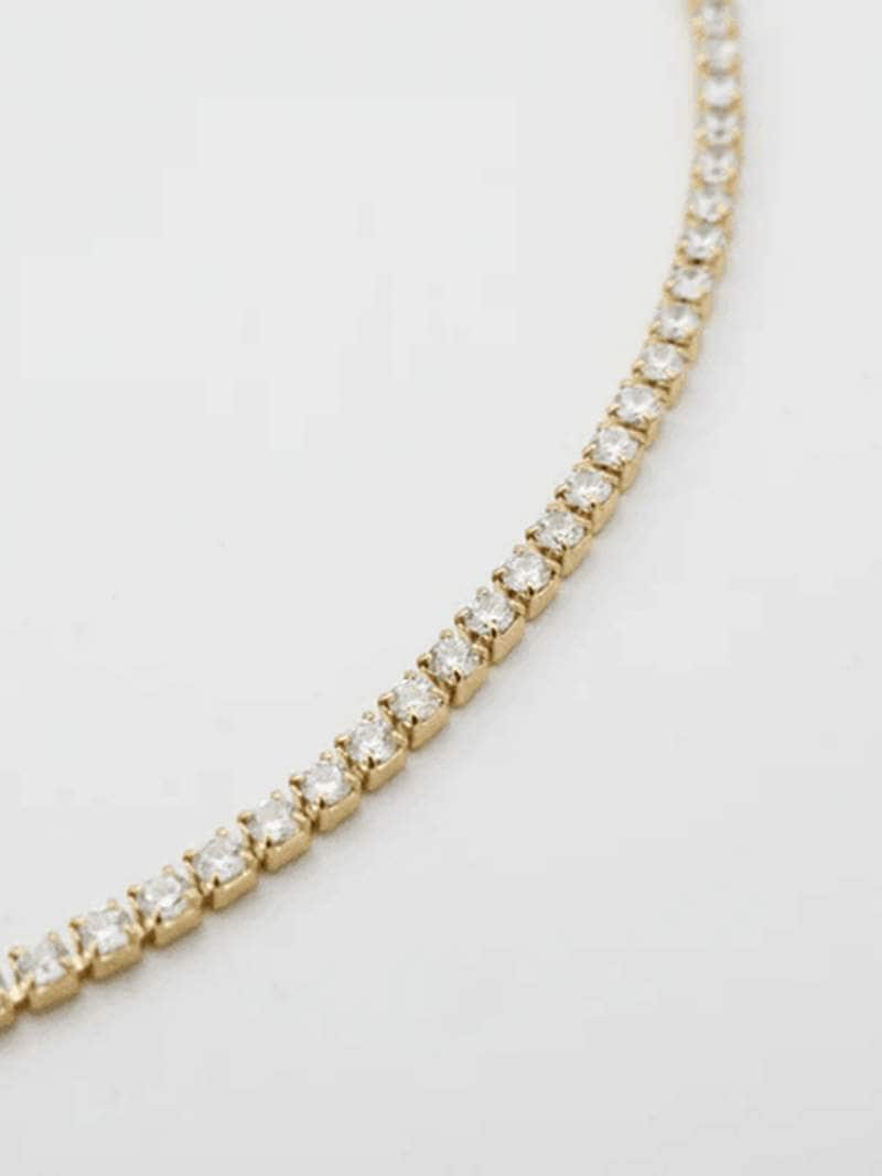 Choker in tennis style, fashionable and elegant, add a seductive charm to your outfit