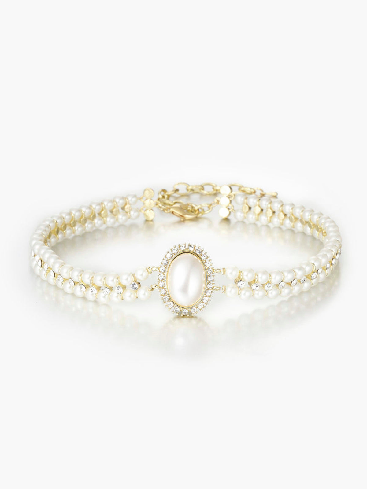 Vintage Double Layer Fake Pearl Necklace – Classic Elegance