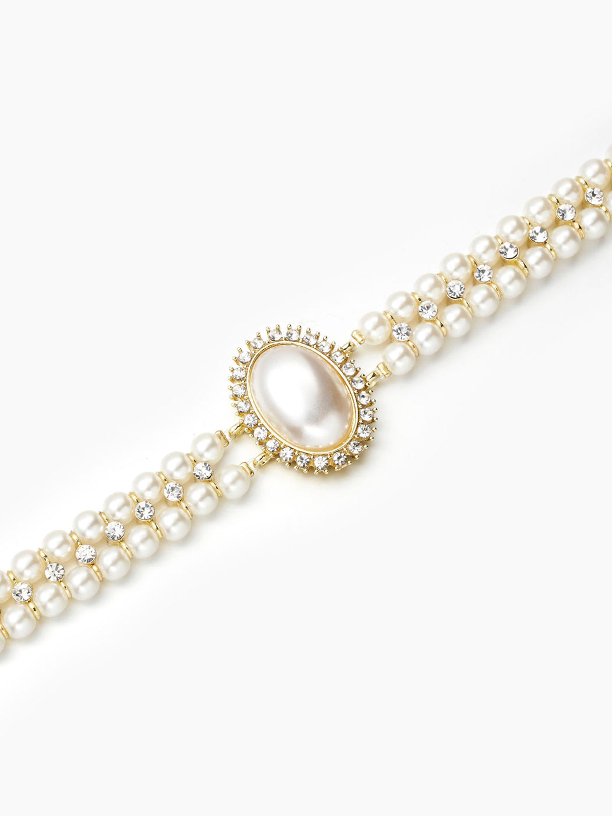 Vintage Double Layer Fake Pearl Necklace – Classic Elegance