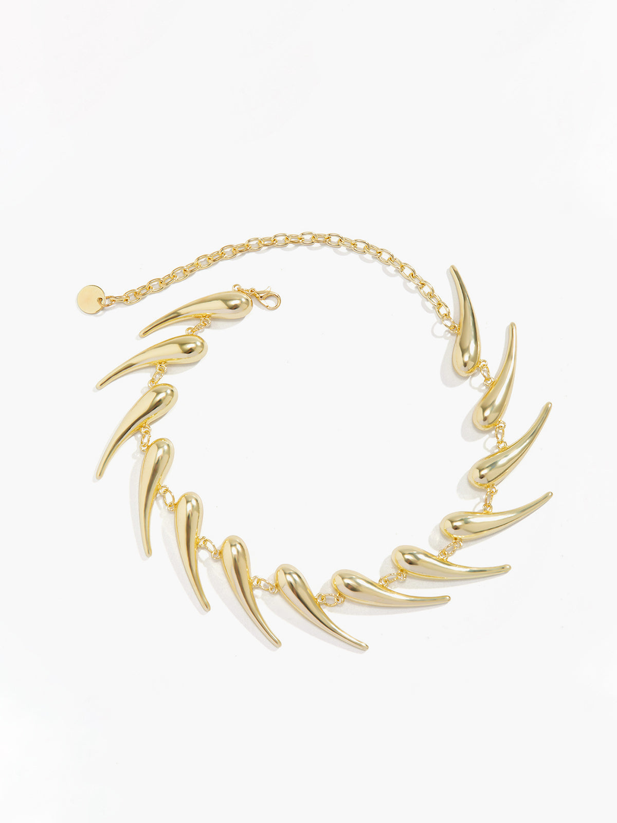 Chic Geometric Water Drop Necklace - Elegant and Modern Jewelry Design