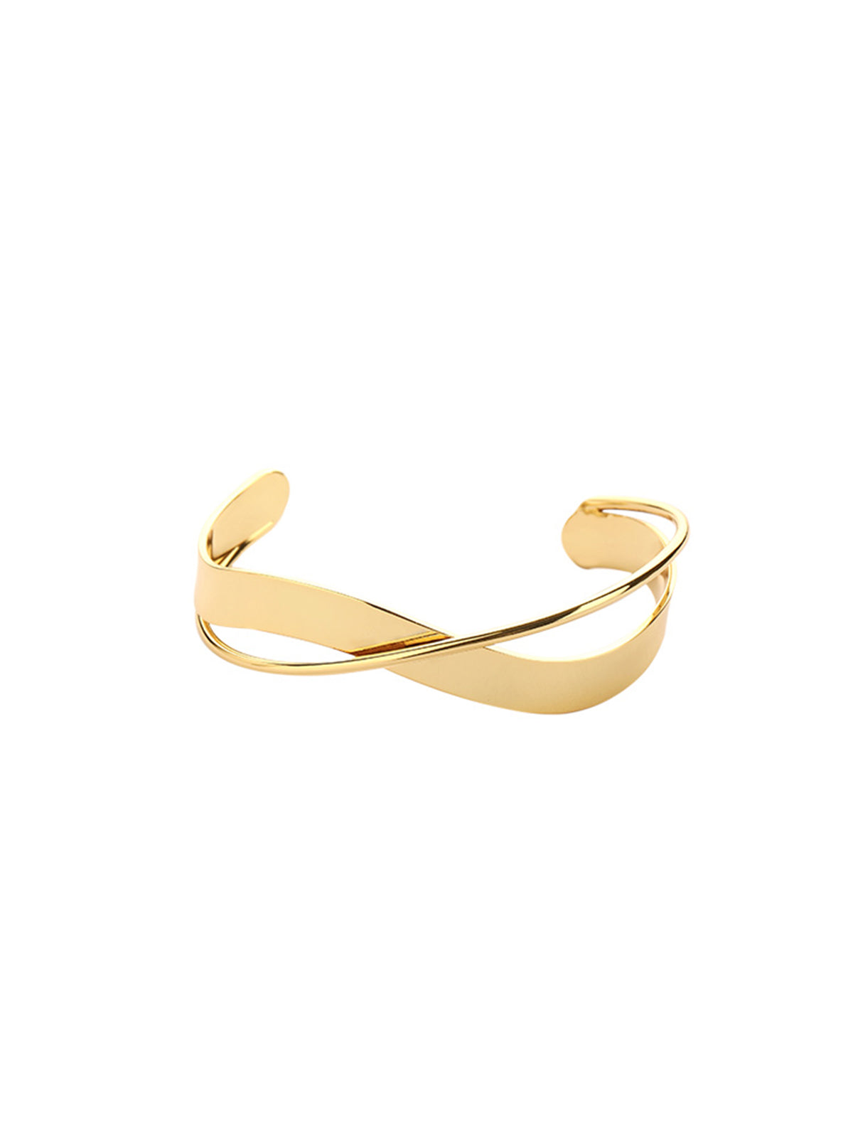 Gold Ladies Bracelet – Minimalist Double Layer Design