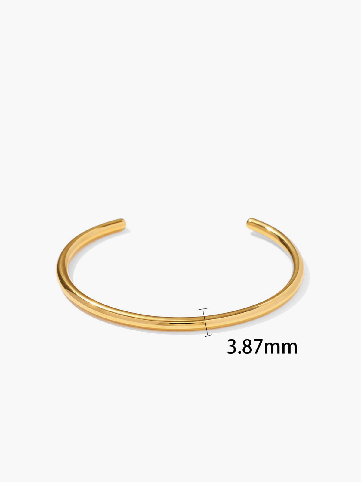 Elegant refined open gold bracelet