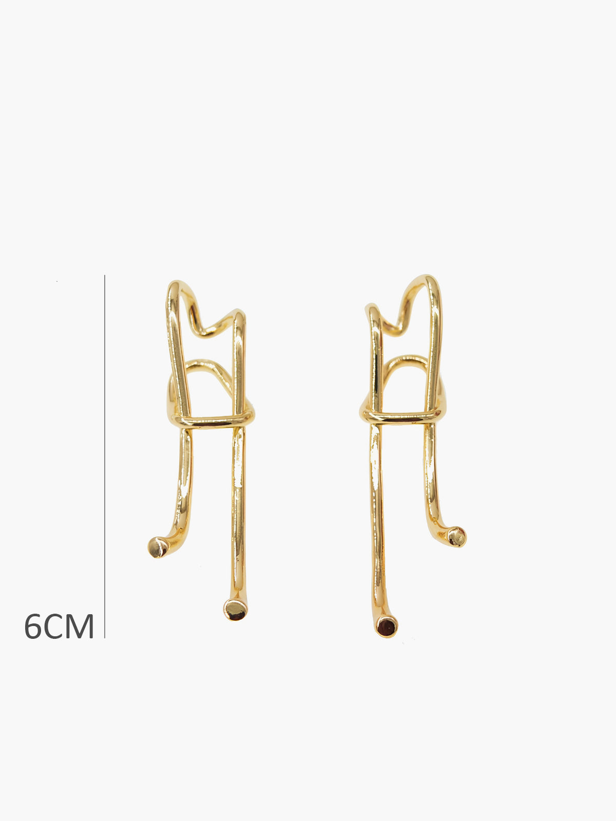 Trendy Large Retro Earrings with Over-the-Top Appearance