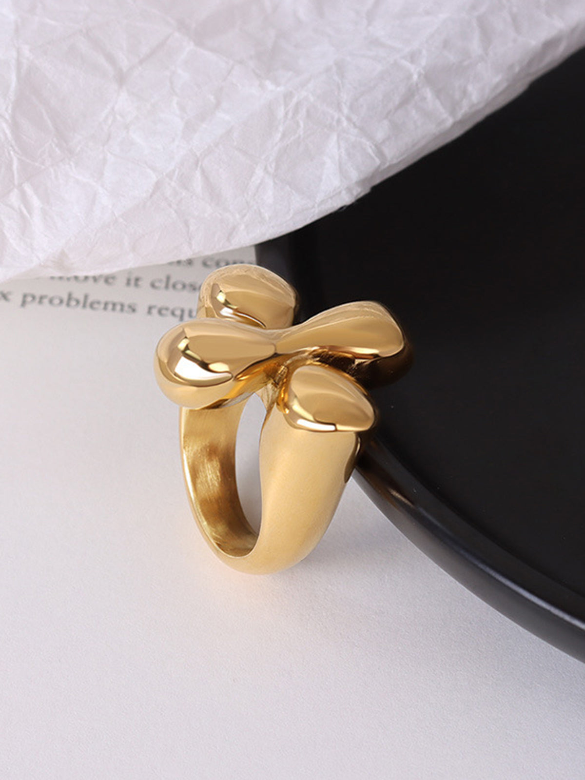 Thick Retro Floral Jewelry Ring