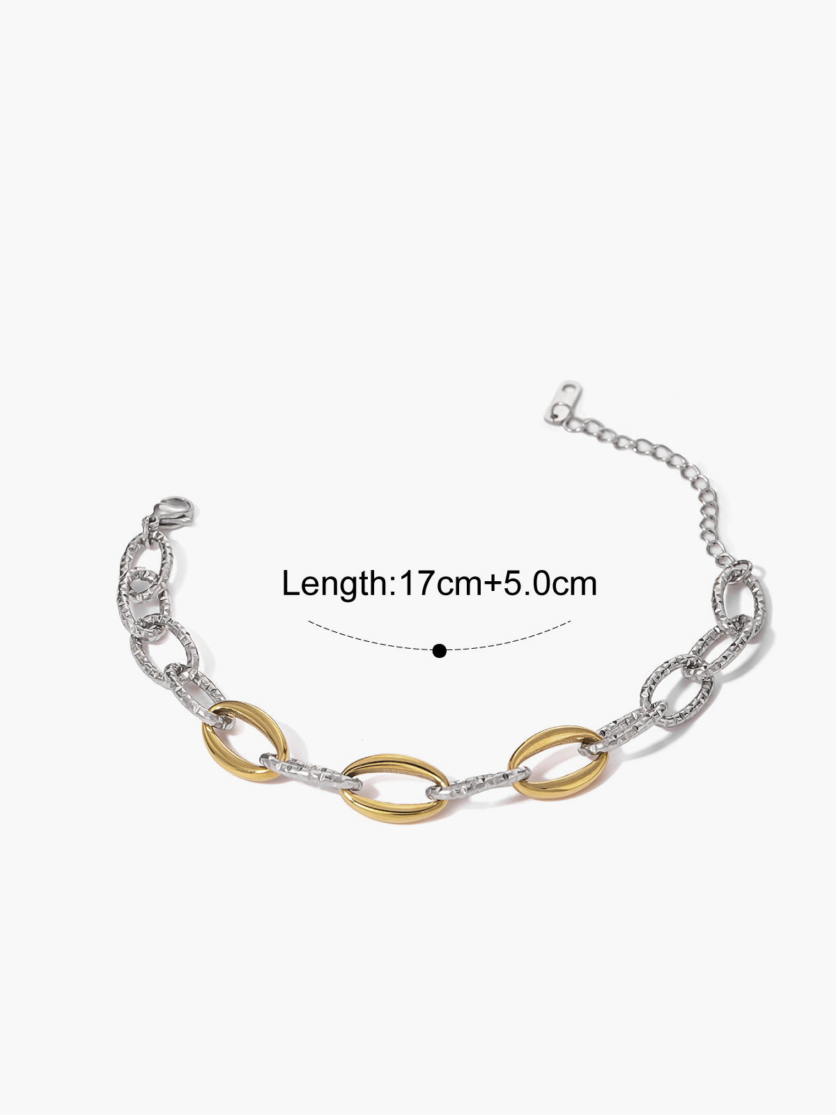 Gold & Silver Linked Bracelet