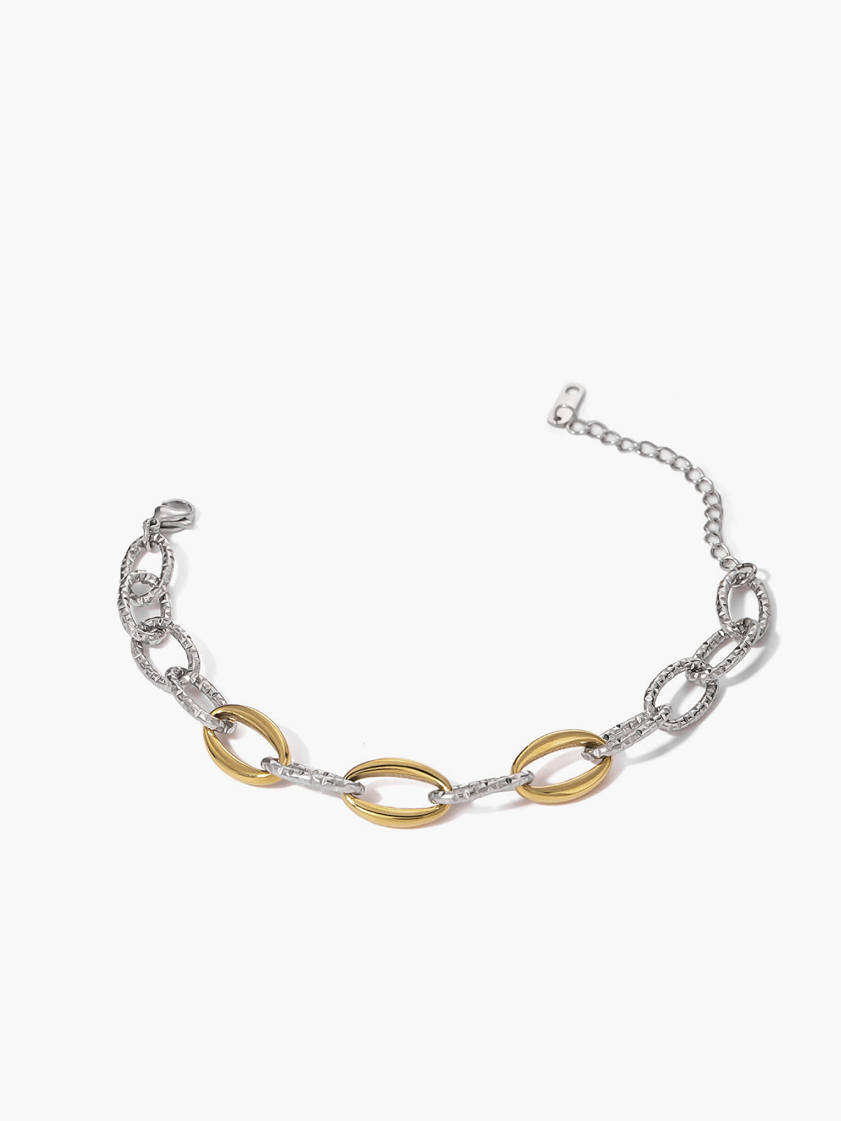 Gold & Silver Linked Bracelet