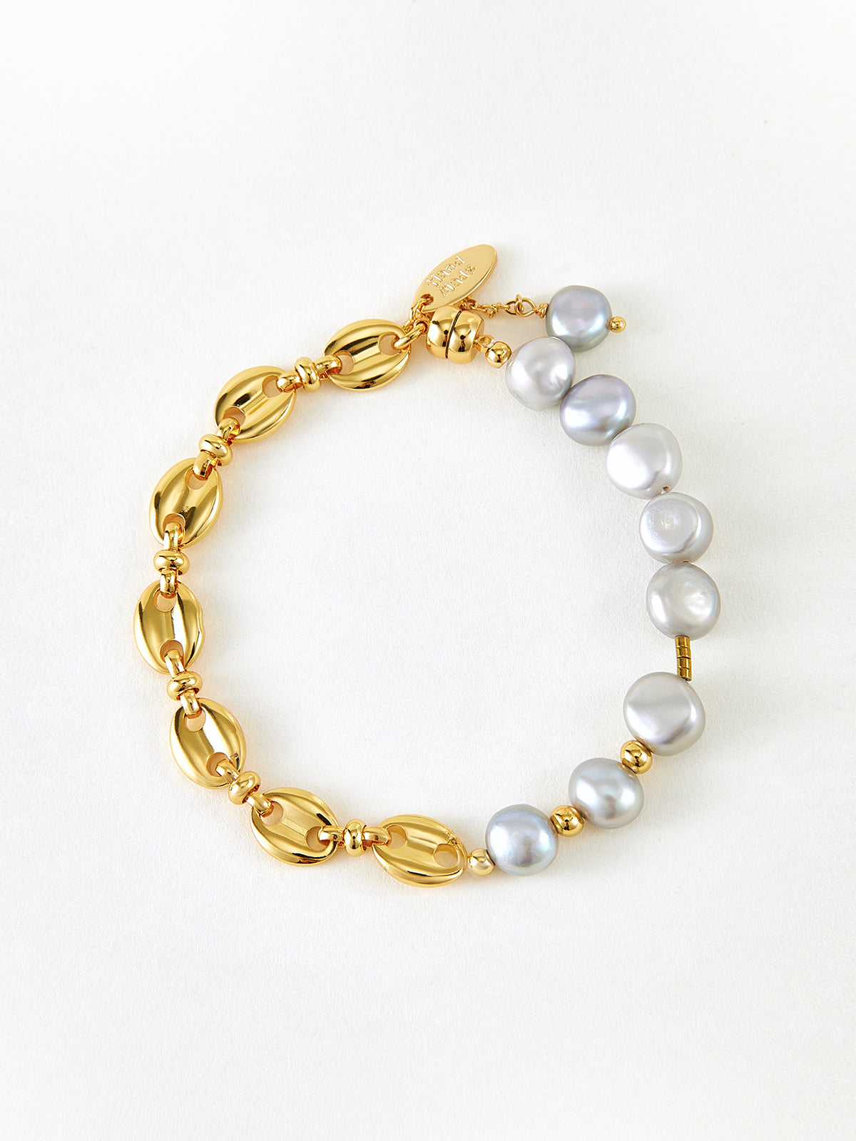 Stylish Two-Tone Magnetic Therapy Bracelet