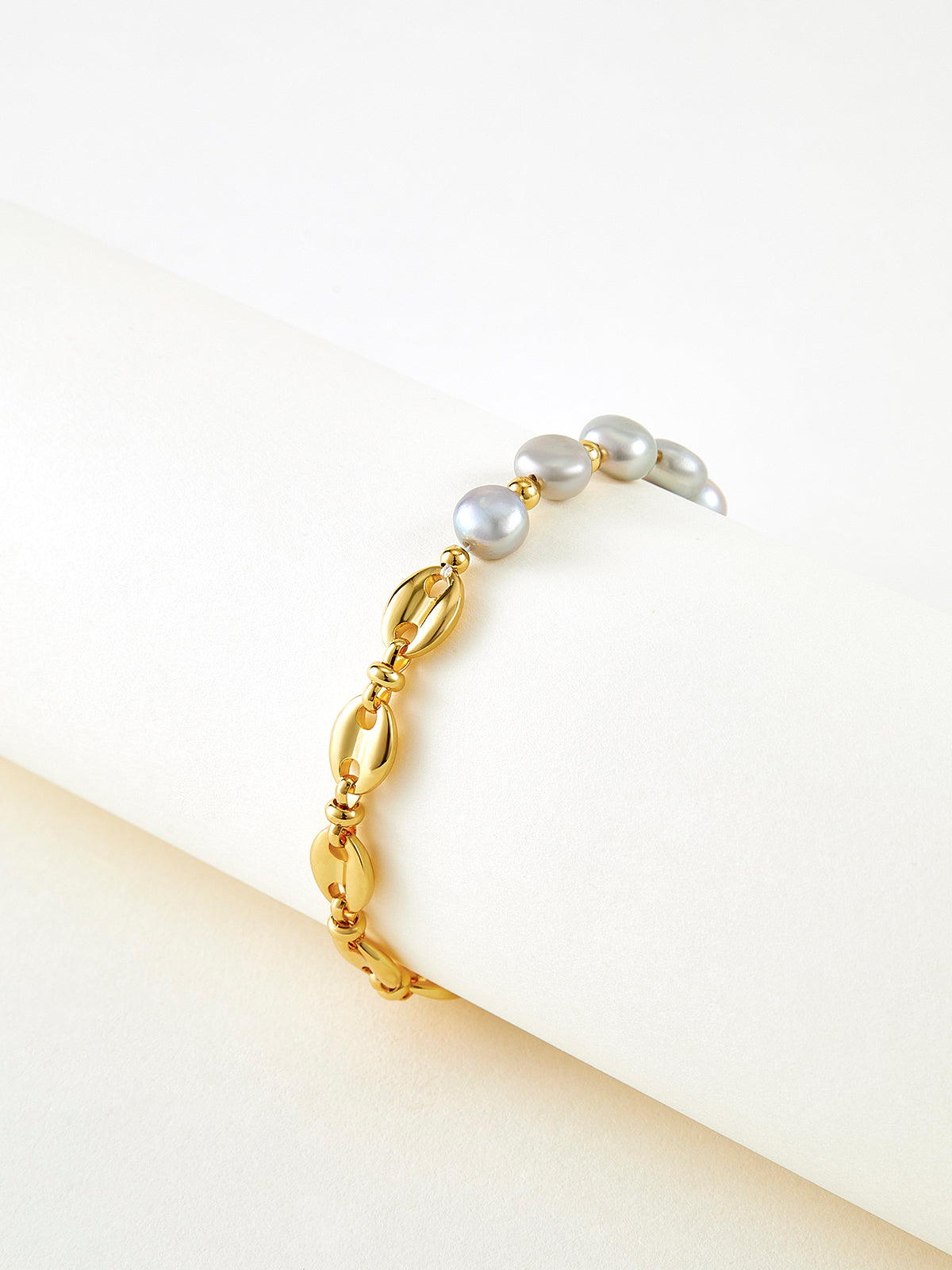 Stylish Two-Tone Magnetic Therapy Bracelet