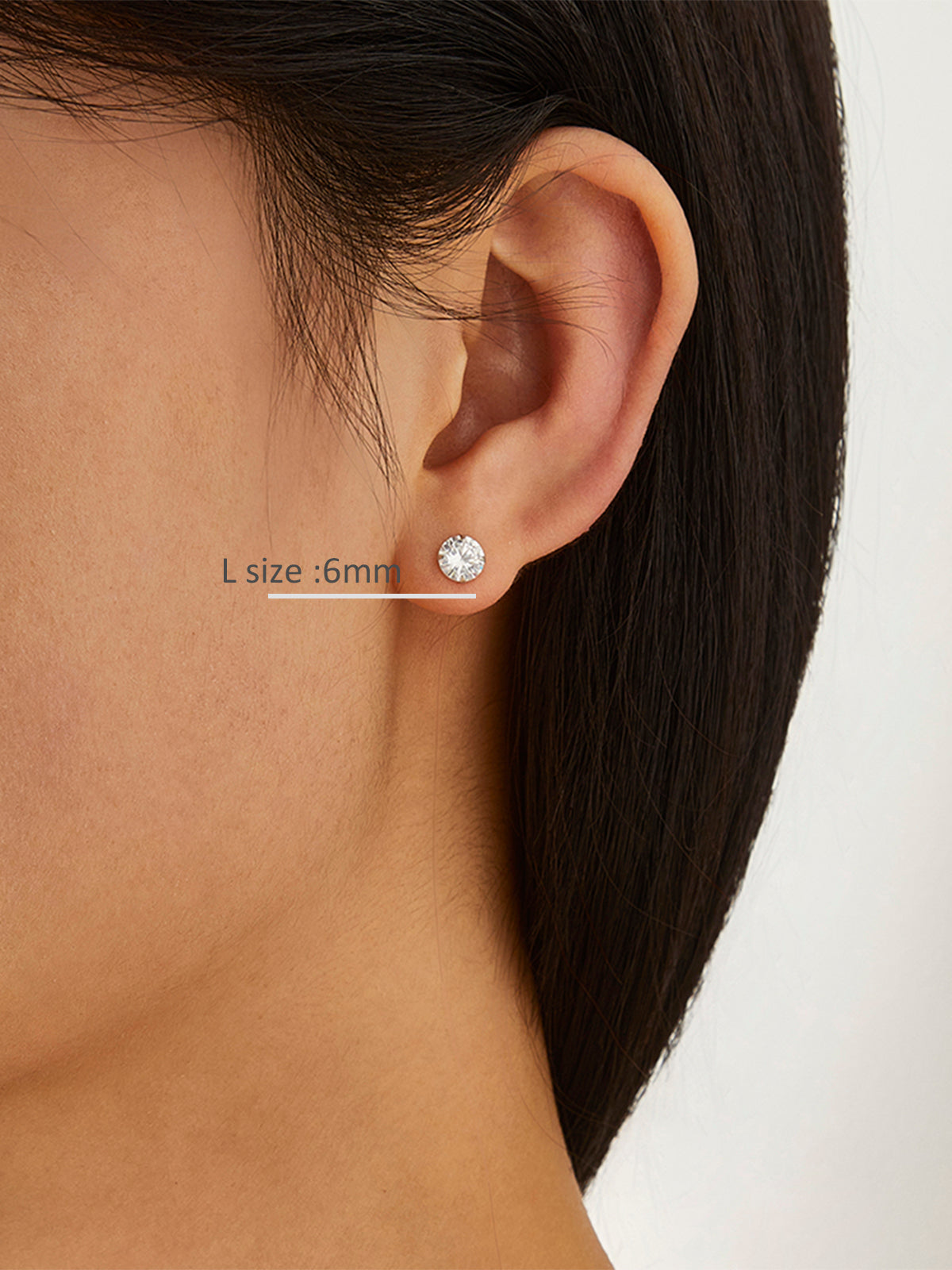 Elegant Shine Zirconium Stud Earring Set