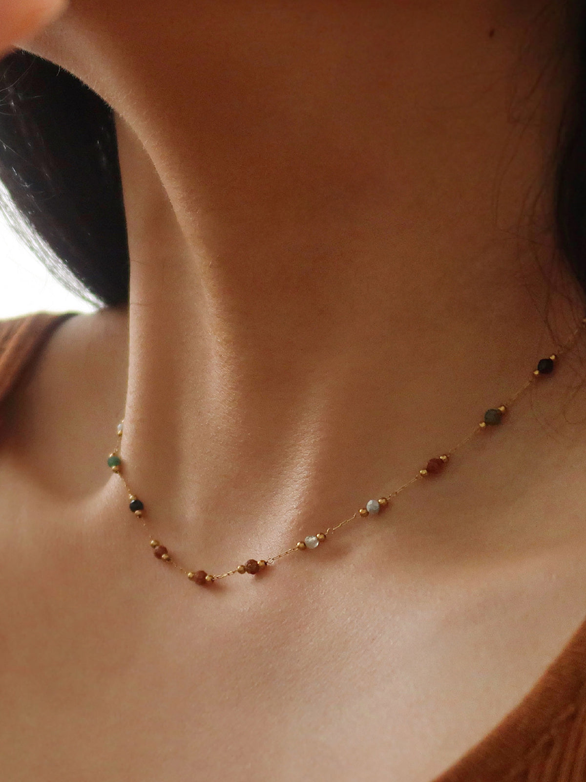 Elegant Colored Pearl Necklace