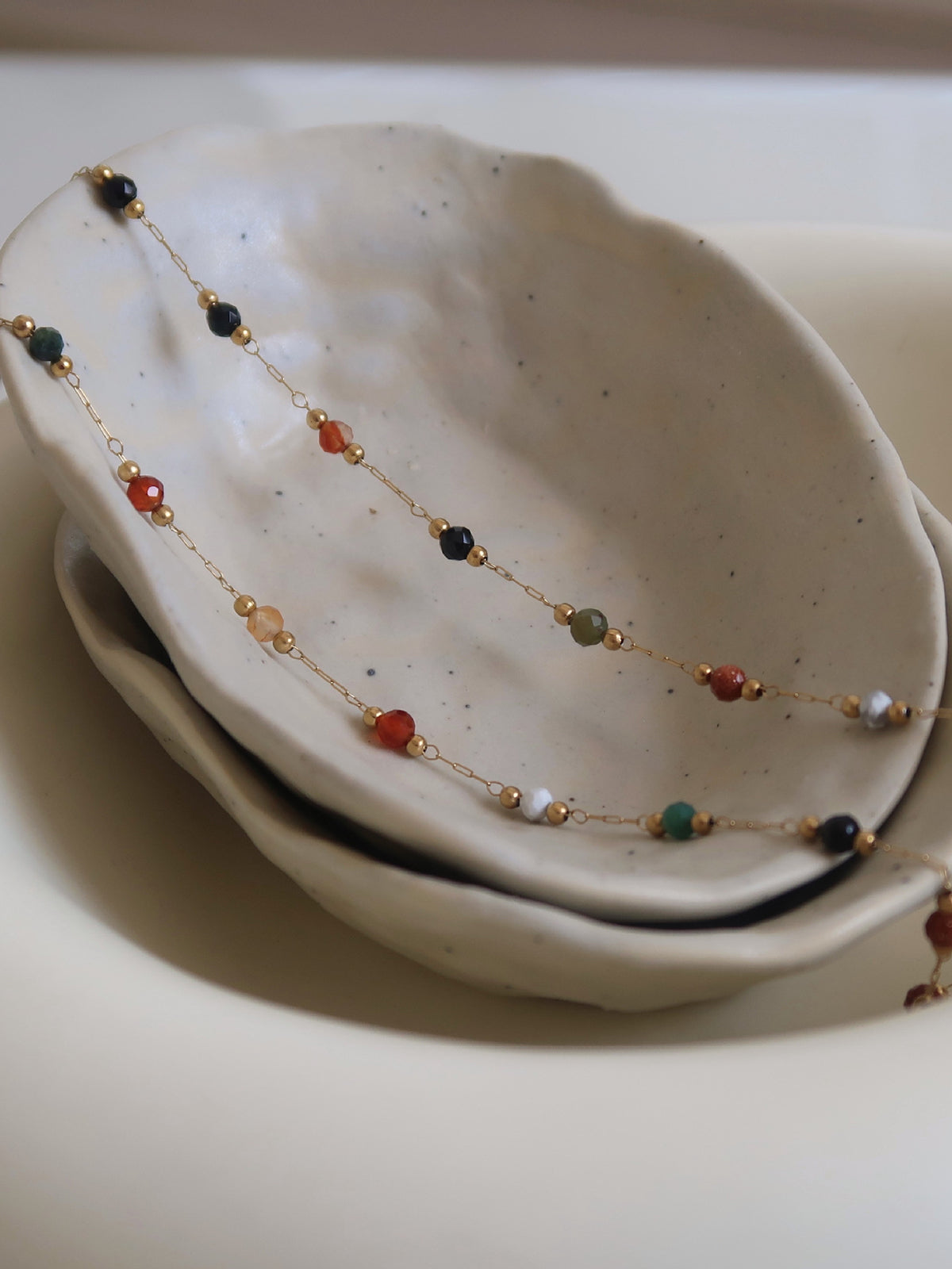 Elegant Colored Pearl Necklace