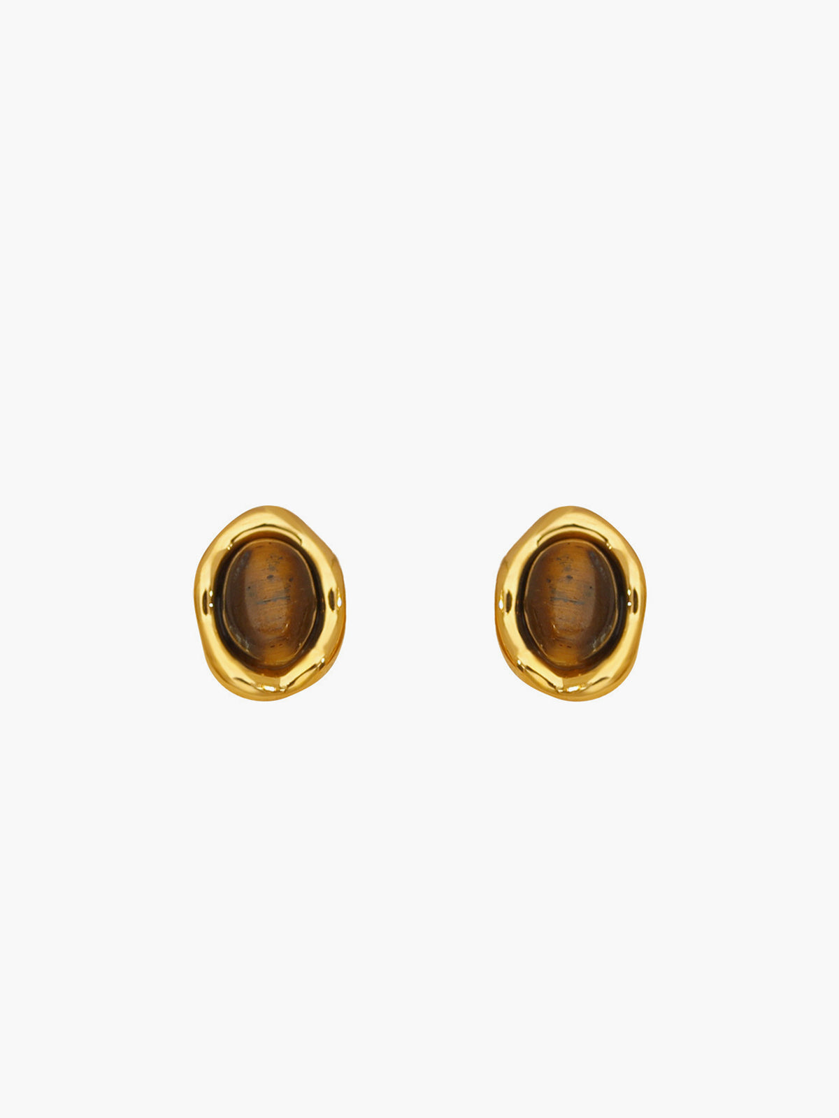 Timeless Vintage Tiger's Eye Earrings for a Touch of Elegance