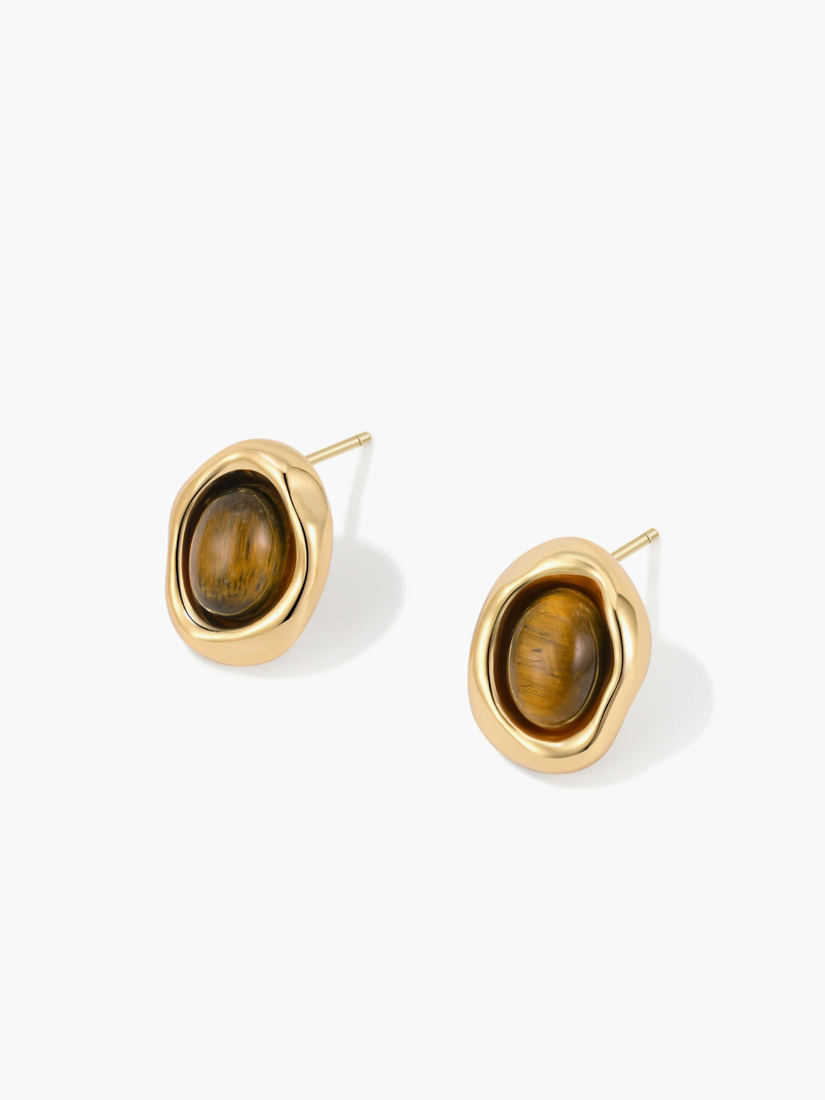 Timeless Vintage Tiger's Eye Earrings for a Touch of Elegance