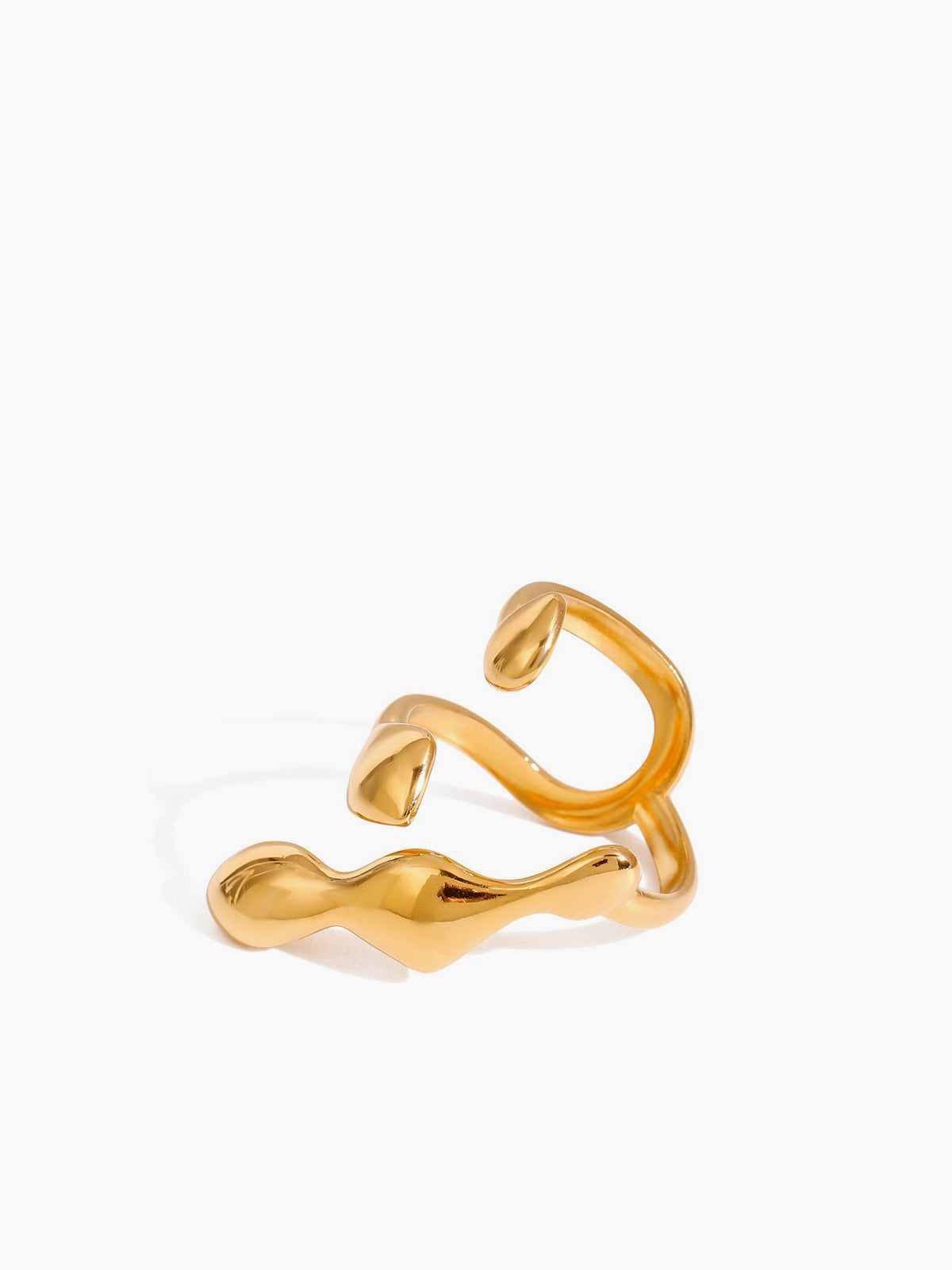 Adjustable Liquid Lava Ring, open and with a unique style