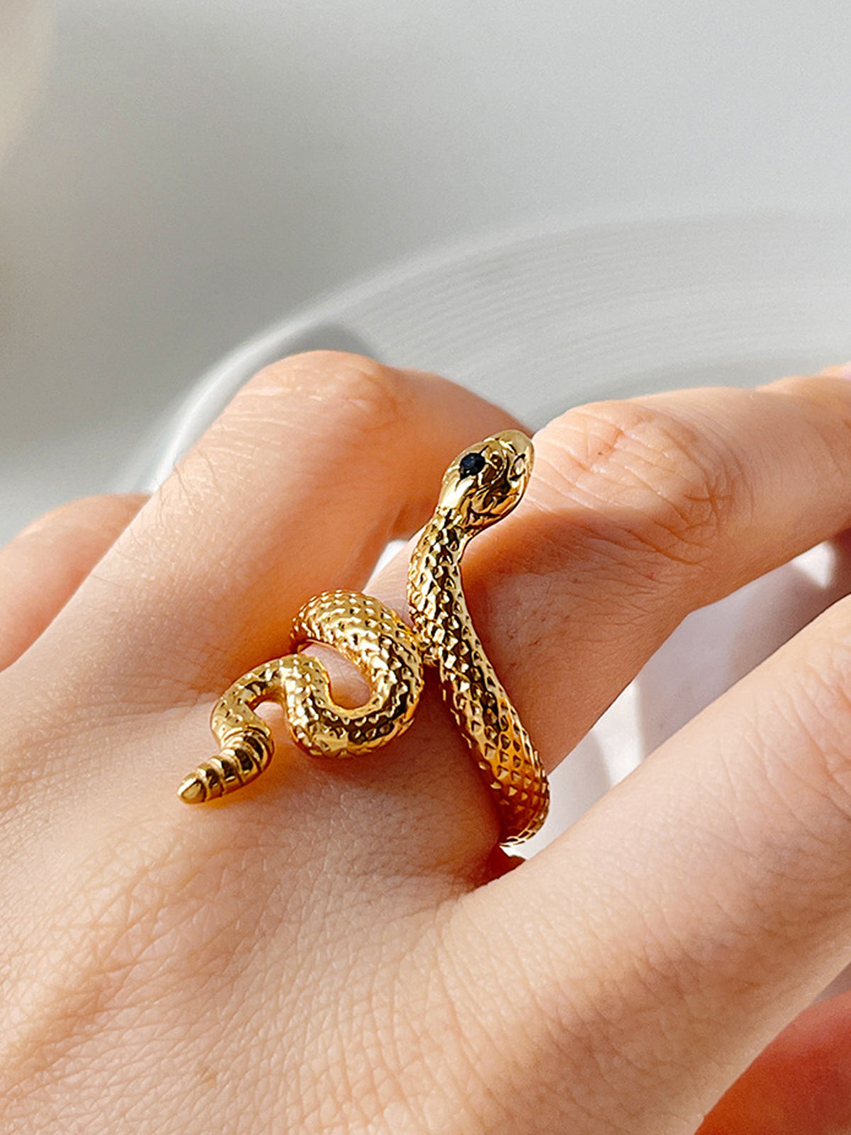 Stylish Open Snake Ring