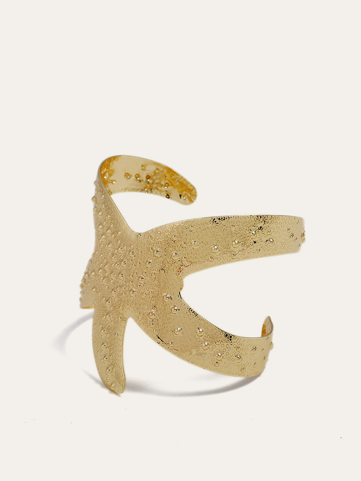 Starfish Statement Armband – Gold-colored Cuff Bracelet for Women