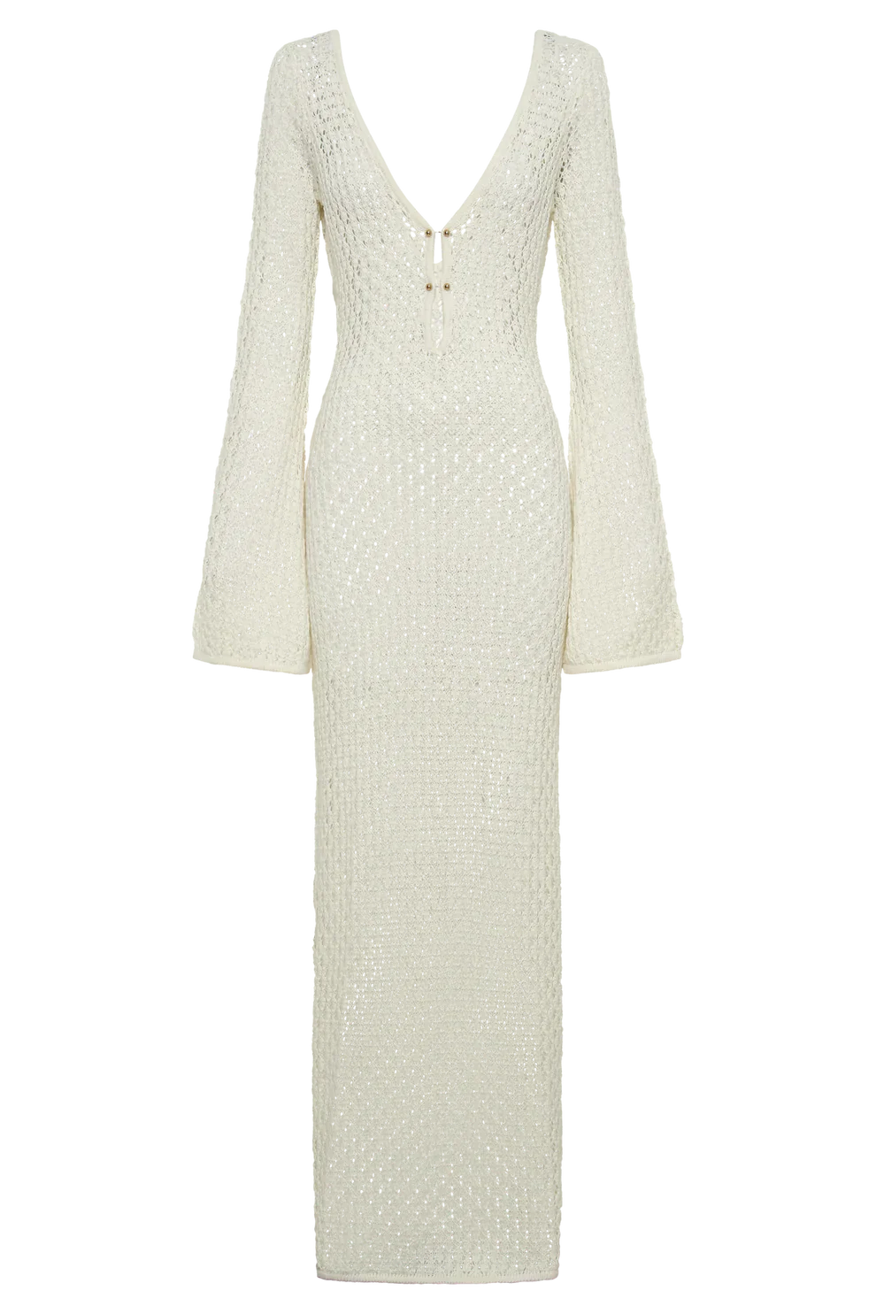 Maeve White Crochet Maxi Dress