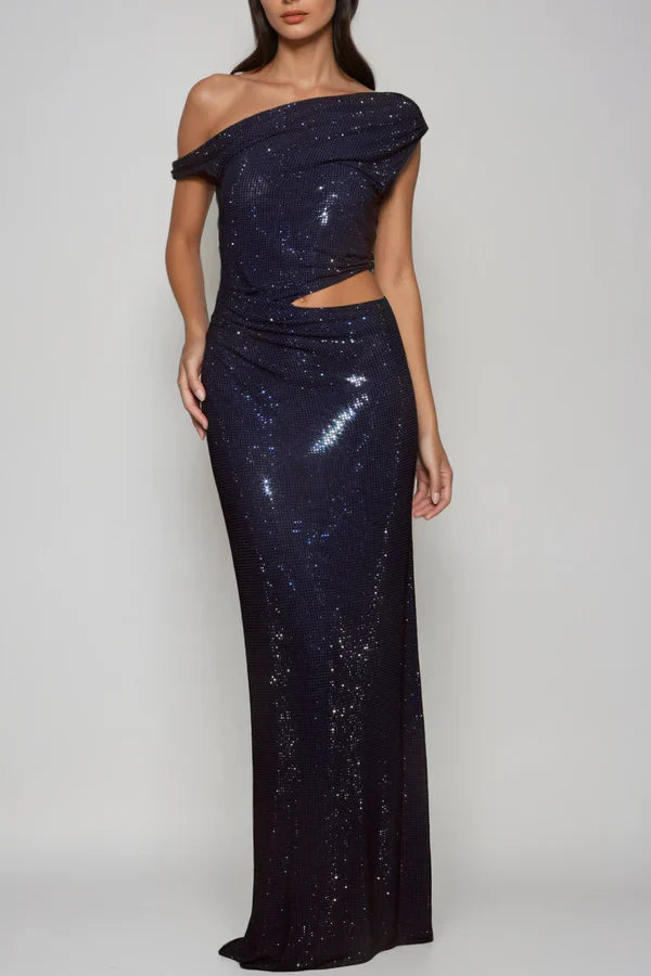 Naomi Sparkle Satin Dress