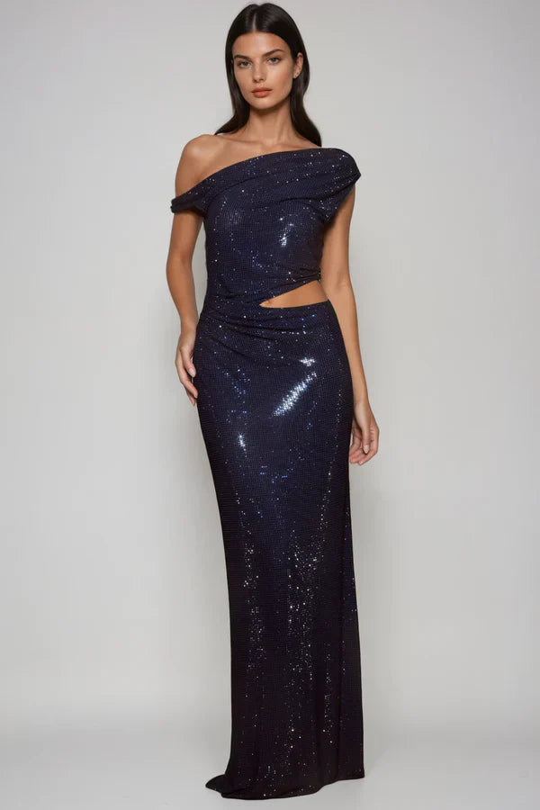Naomi Sparkle Satin Dress