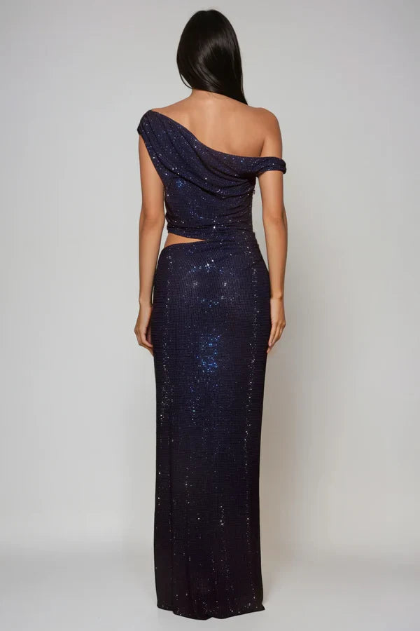 Naomi Sparkle Satin Dress