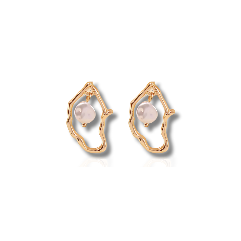 Exotic Pearl Stud Earrings - Ada