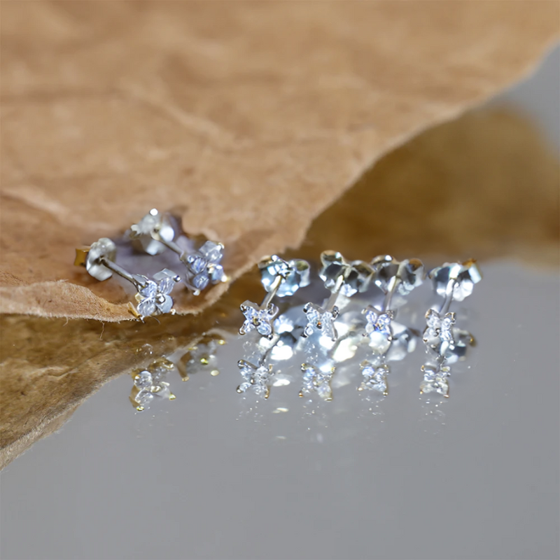 Elegant Flower Earring Studs - Sophie for Sophisticated Style