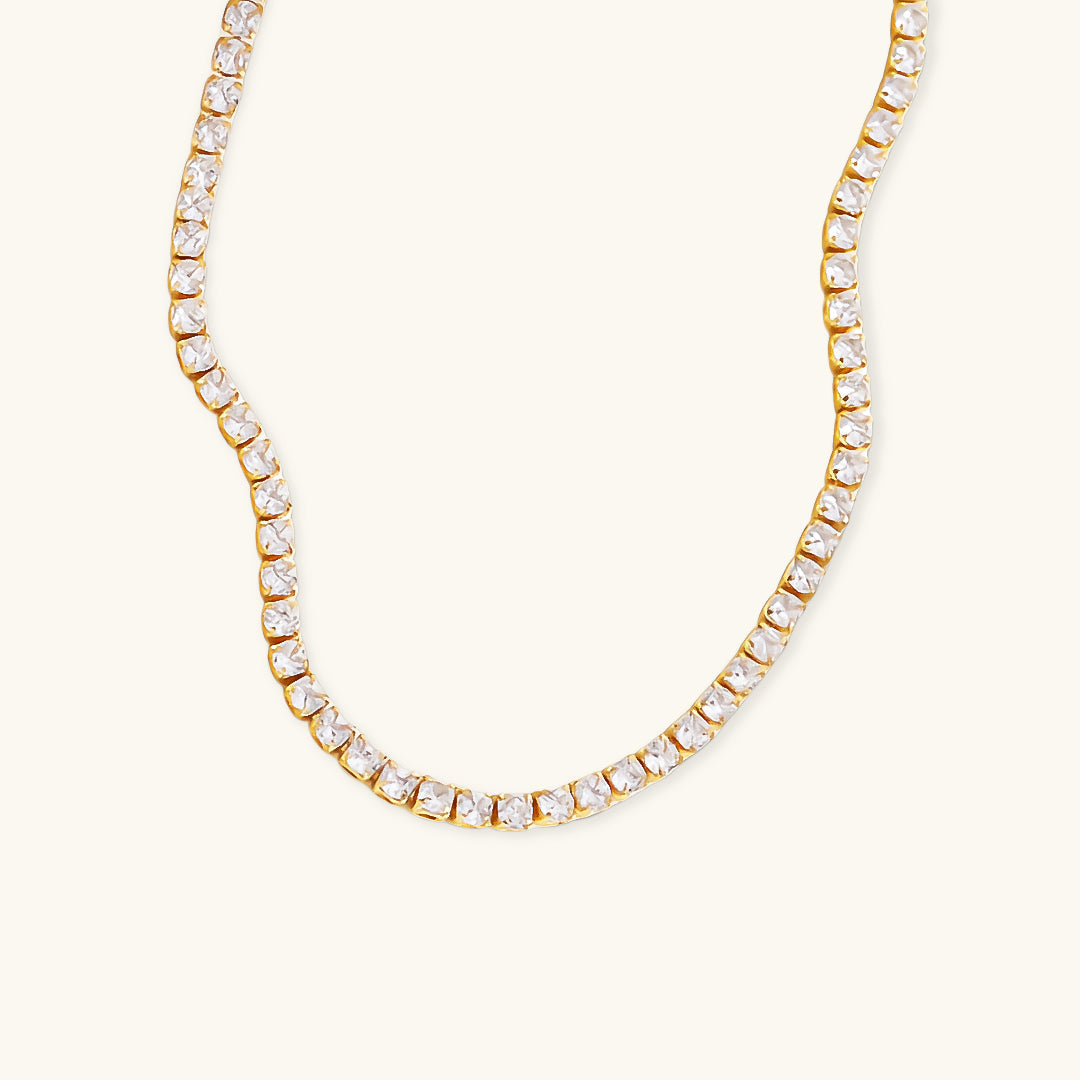 Brilliant Diamond Tennis Necklace - Isolde for Unique Shine