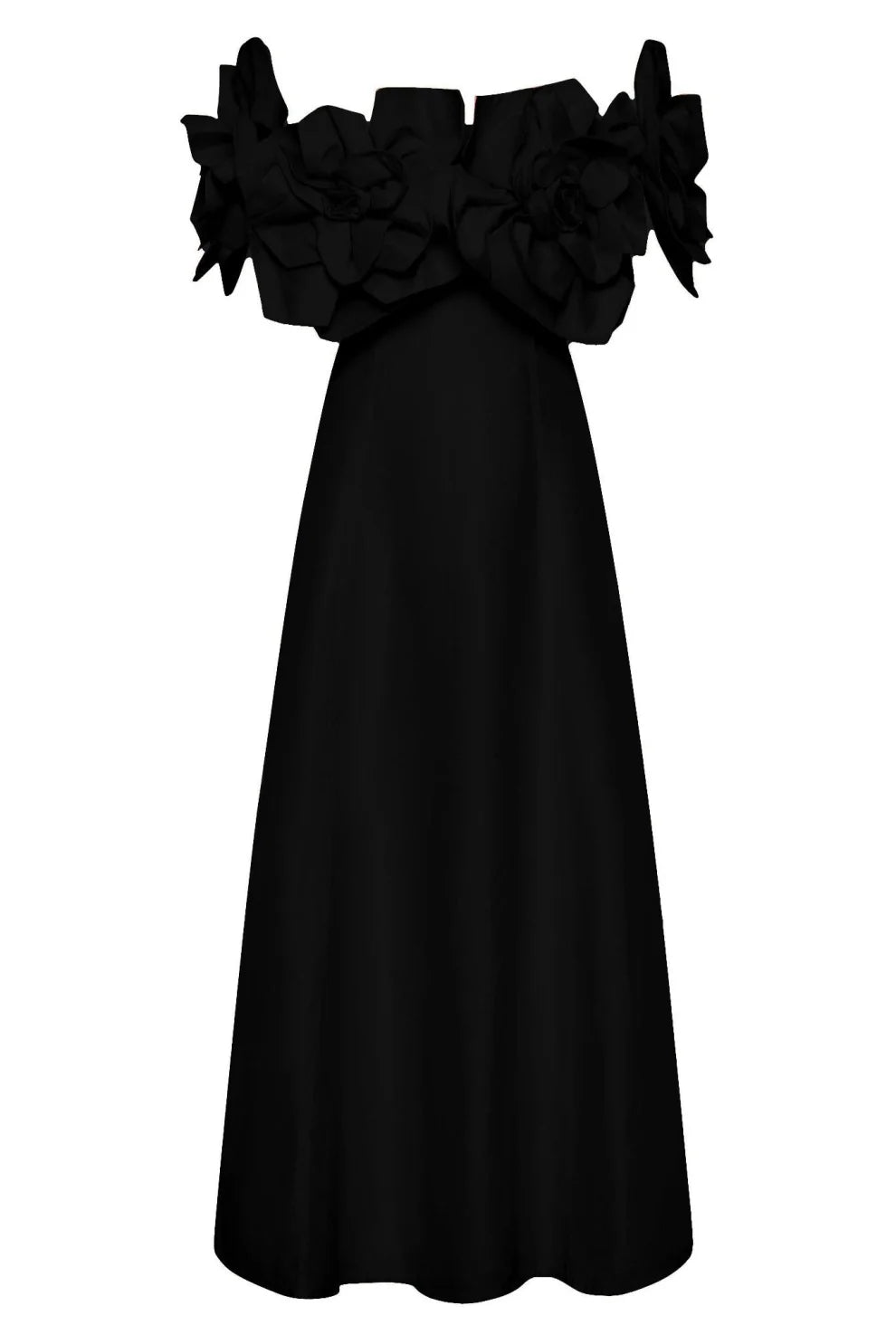 Clara Floral Appliqué Midi Dress