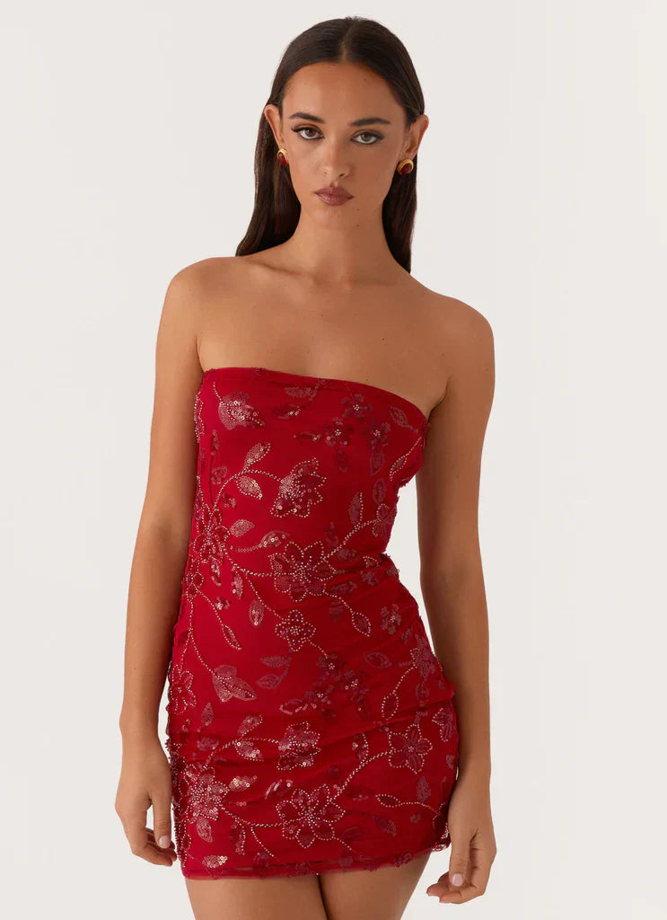 Aurora Beaded Mini Dress